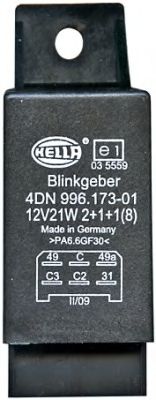 4DN 996 173-017 HELLA Signal System Flasher Unit