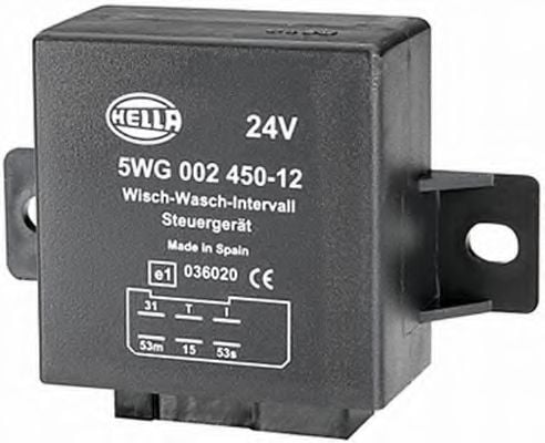 5WG 002 450-121 HELLA Relay, wipe-/wash interval; Relay, wipe-/wash interval