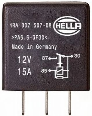 4RA 007 507-081 HELLA Electric Universal Parts Relay, main current