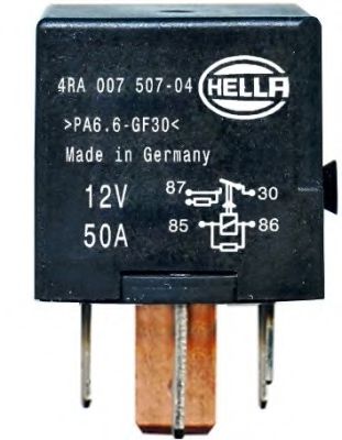 4RA 007 507-041 HELLA Electric Universal Parts Relay, main current