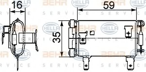 9ML 351 029-381 HELLA Resistor, interior blower