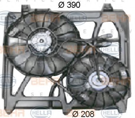8EW 351 034-501 HELLA Fan, radiator