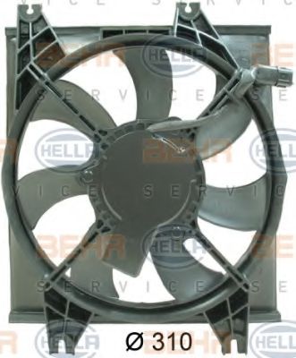 8EW 351 034-531 HELLA Fan, A/C condenser