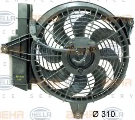 8EW 351 034-601 HELLA Fan, A/C condenser