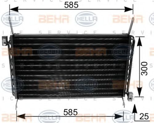 8FC 351 035-671 HELLA Air Conditioning Condenser, air conditioning