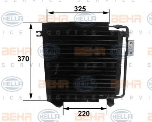 8FC 351 038-271 HELLA Condenser, air conditioning