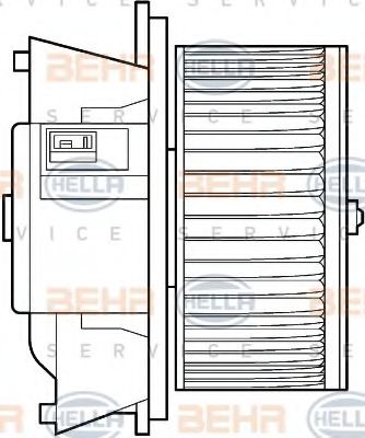8EW 351 039-321 HELLA Heating / Ventilation Interior Blower