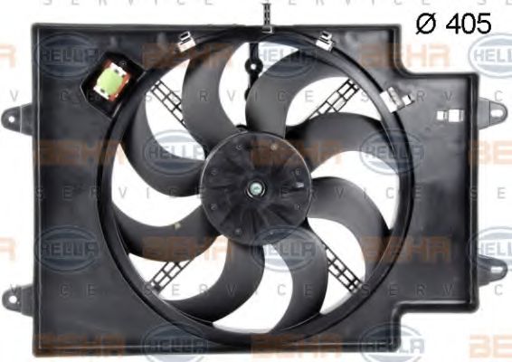 8EW 351 039-621 HELLA Fan, radiator
