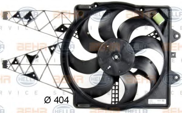 8EW 351 039-671 HELLA Cooling System Fan, radiator