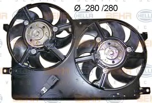 8EW 351 040-731 HELLA Cooling System Fan, radiator