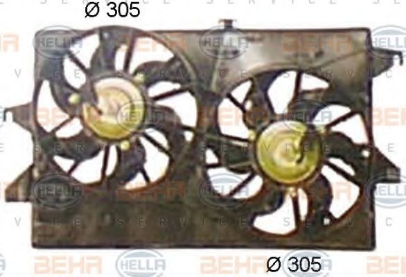 8EW 351 044-441 HELLA Cooling System Fan, radiator