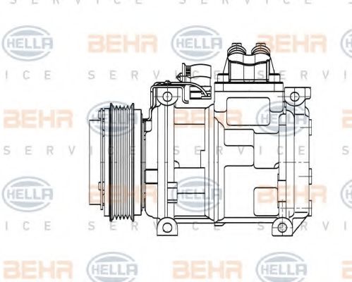 8FK 351 110-131 HELLA Compressor, air conditioning