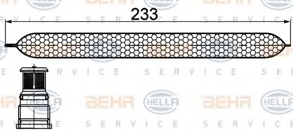 8FT 351 200-251 HELLA Dryer, air conditioning