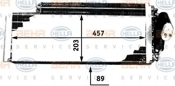 8FV 351 210-151 HELLA Evaporator, air conditioning