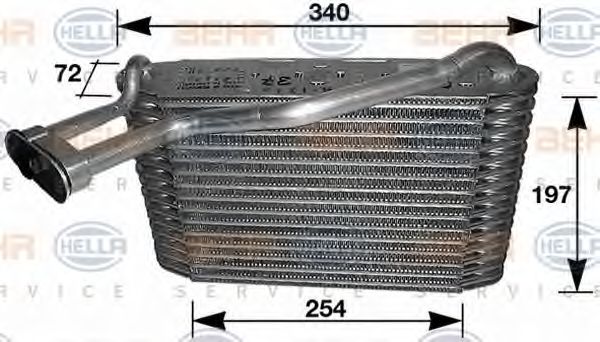 8FV 351 210-201 HELLA Evaporator, air conditioning