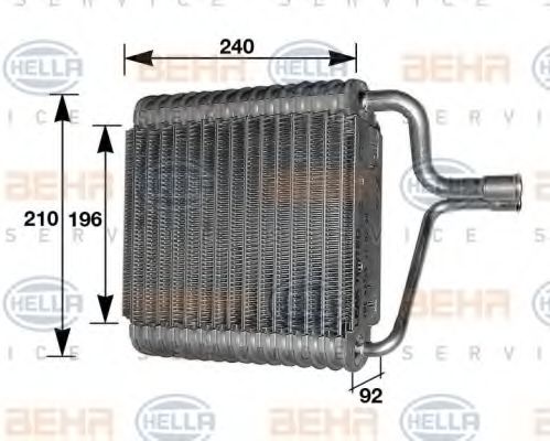 8FV 351 210-271 HELLA Air Conditioning Evaporator, air conditioning