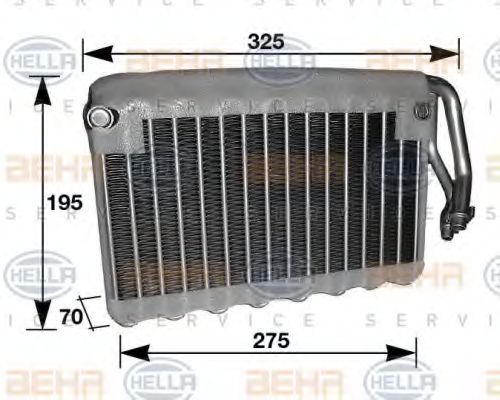 8FV 351 210-481 HELLA Evaporator, air conditioning