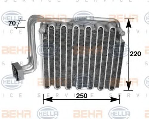 8FV 351 210-491 HELLA Evaporator, air conditioning