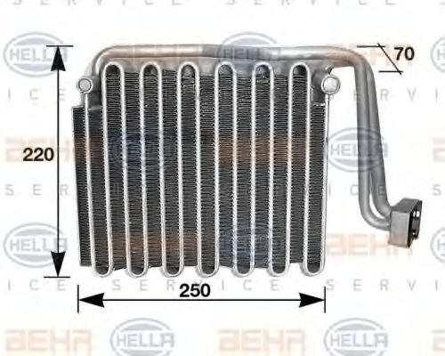 8FV 351 210-501 HELLA Evaporator, air conditioning