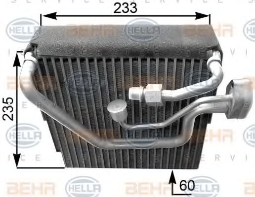 8FV 351 210-651 HELLA Evaporator, air conditioning