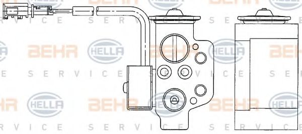 8UW 351 234-611 HELLA Injector Nozzle, expansion valve