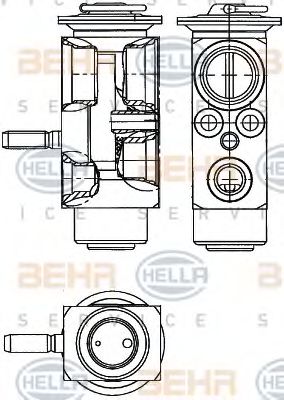 8UW 351 239-611 HELLA Расширительный клапан, кондиционер