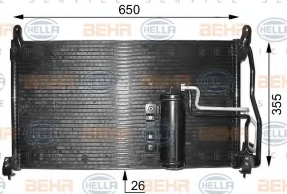 8FC 351 301-551 HELLA Condenser, air conditioning