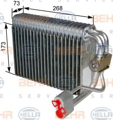 8FV 351 309-001 HELLA Evaporator, air conditioning