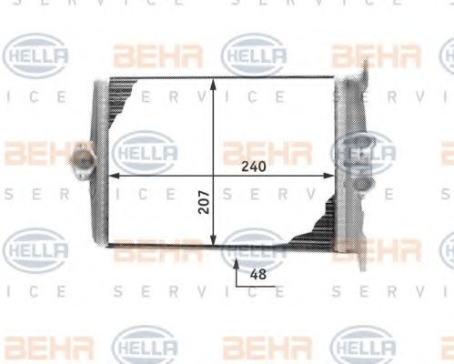 8FH 351 311-641 HELLA Heat Exchanger, interior heating