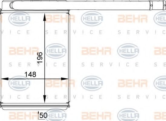 8FH 351 313-461 HELLA Heat Exchanger, interior heating