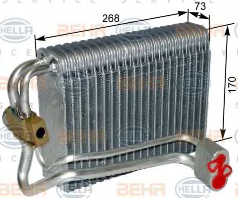 8FV 351 330-581 HELLA Evaporator, air conditioning
