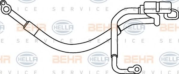 9GS 351 331-311 HELLA High Pressure Line, air conditioning