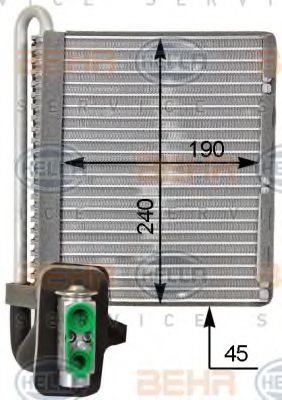 8FV 351 331-321 HELLA Air Conditioning Evaporator, air conditioning