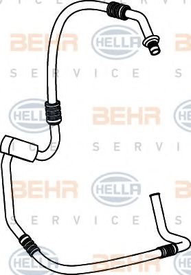 9GS 351 337-001 HELLA High Pressure Line, air conditioning
