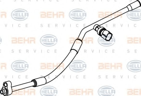 9GS 351 337-091 HELLA High-/Low Pressure Line, air conditioning