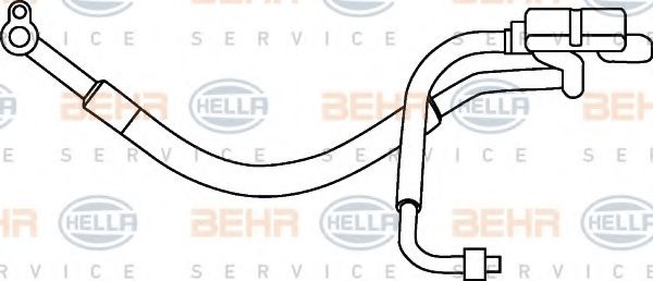 9GS 351 337-121 HELLA High Pressure Line, air conditioning