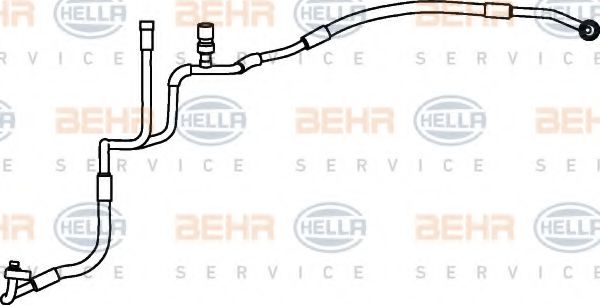 9GS 351 337-211 HELLA High Pressure Line, air conditioning