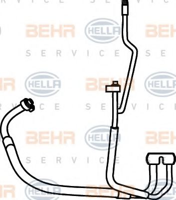 9GS 351 337-221 HELLA High Pressure Line, air conditioning