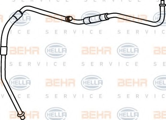 9GS 351 337-241 HELLA High-/Low Pressure Line, air conditioning