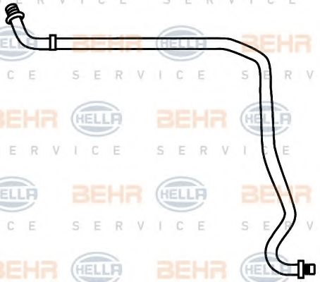 9GS 351 337-261 HELLA High-/Low Pressure Line, air conditioning