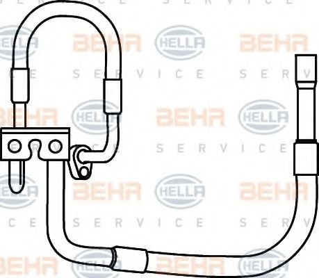 9GS 351 337-271 HELLA High-/Low Pressure Line, air conditioning