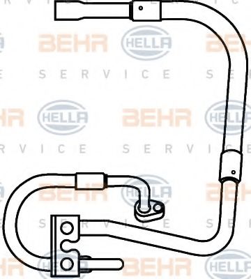 9GS 351 337-281 HELLA High Pressure Line, air conditioning