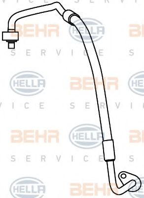 9GS 351 337-411 HELLA Air Conditioning High Pressure Line, air conditioning