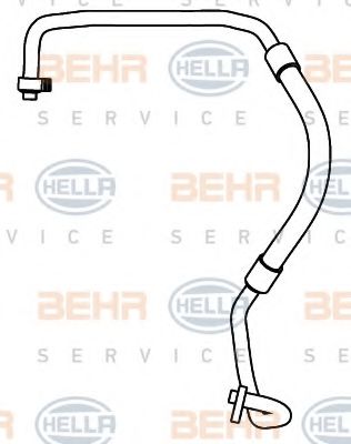 9GS 351 337-451 HELLA Low Pressure Line, air conditioning
