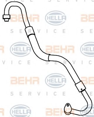 9GS 351 337-471 HELLA Air Conditioning High-/Low Pressure Line, air conditioning