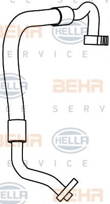 9GS 351 337-491 HELLA High-/Low Pressure Line, air conditioning