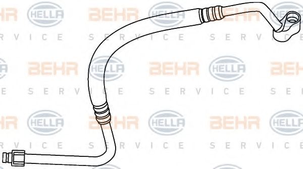 9GS 351 337-551 HELLA Air Conditioning High Pressure Line, air conditioning