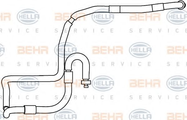 9GS 351 337-571 HELLA High-/Low Pressure Line, air conditioning