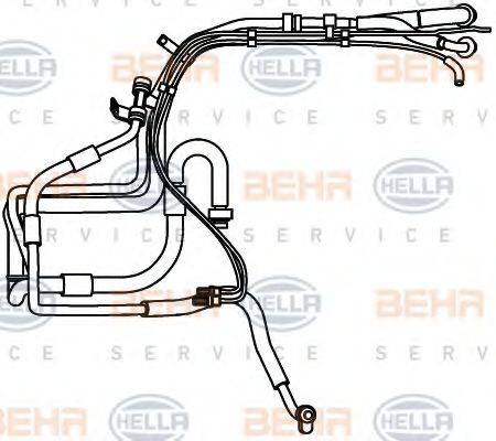 9GS 351 337-581 HELLA High Pressure Line, air conditioning