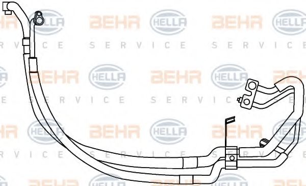 9GS 351 337-641 HELLA High Pressure Line, air conditioning